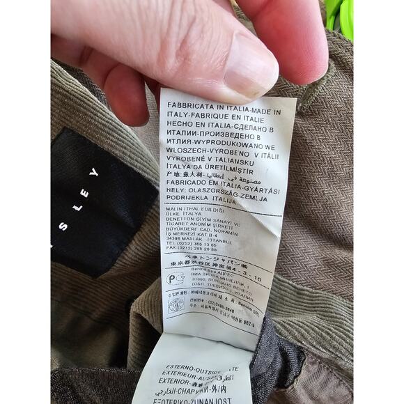 Sisley Wool Blend Blazer Military Field Women’s Size 8/44 Slim Fit Made in Italy - Picture 13 of 16